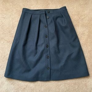 J.Crew knee length blue wool skirt size 4